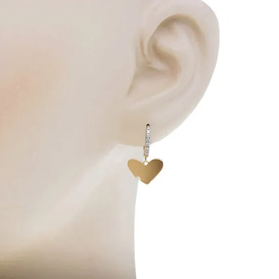 Original Kendra Scott Ari 14K Yellow Gold White Diamond Huggie Earrings 4217719311 JMS always Earrings Original Kendra Scott Ari 14K Yellow Gold White Diamond Huggie Earrings 4217719311 JMS always Earrings