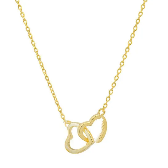 Original Kylie Harper 14k Gold Over Silver Interlocking Love Hearts Necklace JMS always Necklaces Original Kylie Harper 14k Gold Over Silver Interlocking Love Hearts Necklace JMS always Necklaces