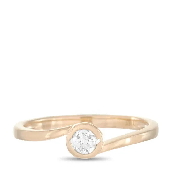 Original LB Exclusive 14K Yellow Gold 026 ct Diamond Ring JMS always Rings Original LB Exclusive 14K Yellow Gold 026 ct Diamond Ring JMS always Rings