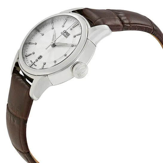 Original Oris Artelier Date Automatic Silver Diamond Dial Ladies Watch 56176874051LS JMS always Watches Original Oris Artelier Date Automatic Silver Diamond Dial Ladies Watch 56176874051LS JMS always Watches