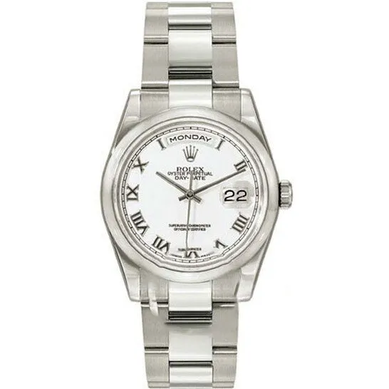 Original Rolex DayDate White Dial 18K White Gold Oyster Bracelet Automatic Mens Watch 118209WRO JMS always Bracelets Original Rolex DayDate White Dial 18K White Gold Oyster Bracelet Automatic Mens Watch 118209WRO JMS always Bracelets