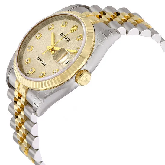 Original Rolex Oyster Perpetual Datejust 36 Silver With 10 Diamonds Dial Stainless Steel and 18K Yellow Gold Jubilee Bracelet Automatic Mens Watch 116233SJDJ JMS always Bracelets Original Rolex Oyster Perpetual Datejust 36 Silver With 10 Diamonds Dial Stainless Steel and 18K Yellow Gold Jubilee Bracelet Automatic Mens Watch 116233SJDJ JMS always Bracelets