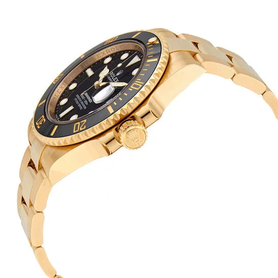 Original Submariner Black Dial 18K Yellow Gold Oyster Bracelet Automatic Mens Watch 126618LNBKSO JMS always Bracelets