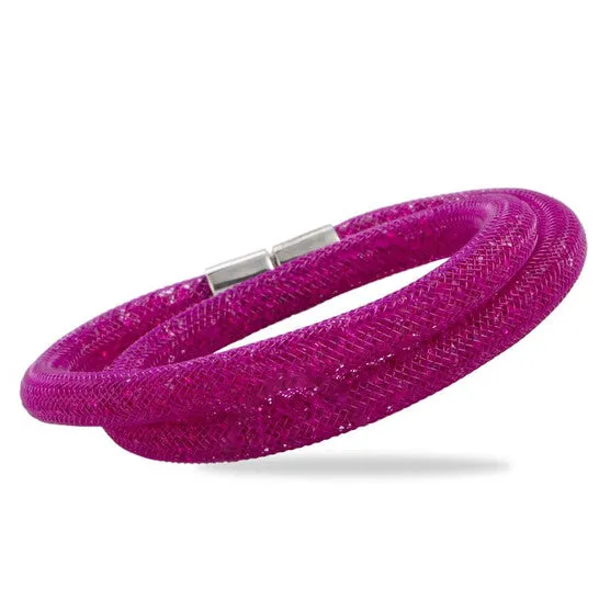Original Swarovski Stardust Fuchsia Double Bracelet 5102547S Small JMS always Bracelets Original Swarovski Stardust Fuchsia Double Bracelet 5102547S Small JMS always Bracelets