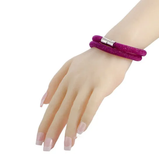 Original Swarovski Stardust Fuchsia Double Bracelet 5102547S Small JMS always Bracelets Original Swarovski Stardust Fuchsia Double Bracelet 5102547S Small JMS always Bracelets