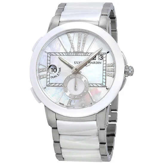 Original Ulysse Nardin Executive Dual Time Mother Of Pearl Dial Ladies GMT Watch 243107391 JMS always Watches Original Ulysse Nardin Executive Dual Time Mother Of Pearl Dial Ladies GMT Watch 243107391 JMS always Watches