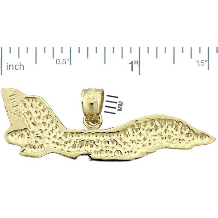 PreStyled Sets Goldia 14K Gold F14A Tomcat Fighter Jet Pendant