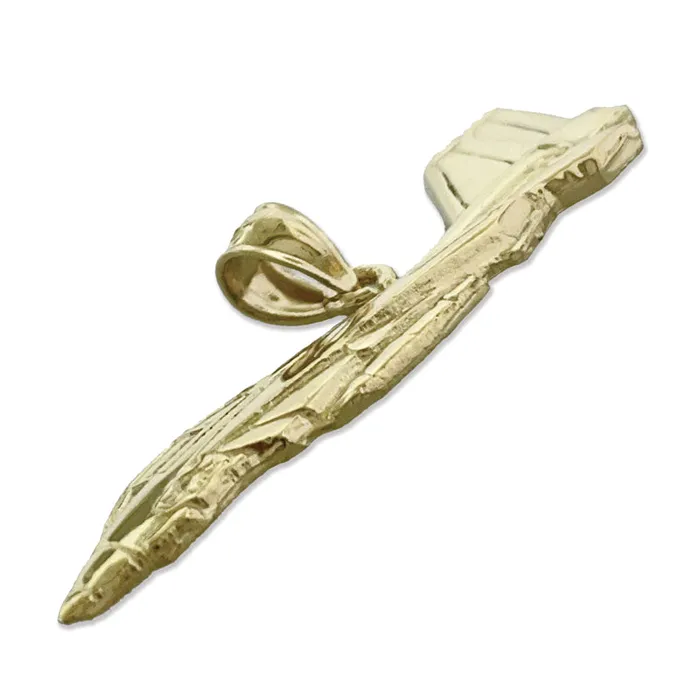 PreStyled Sets Goldia 14K Gold F14A Tomcat Fighter Jet Pendant
