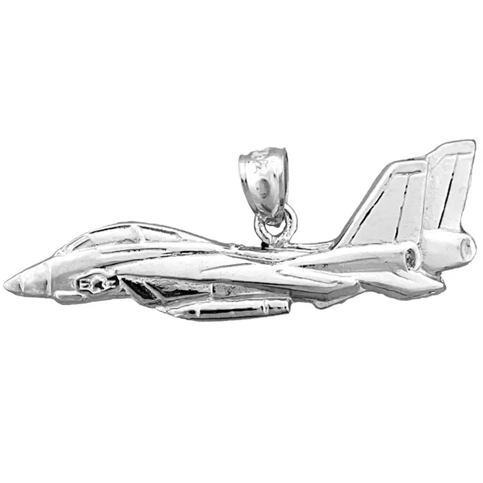 PreStyled Sets Goldia 14K Gold F14A Tomcat Fighter Jet Pendant