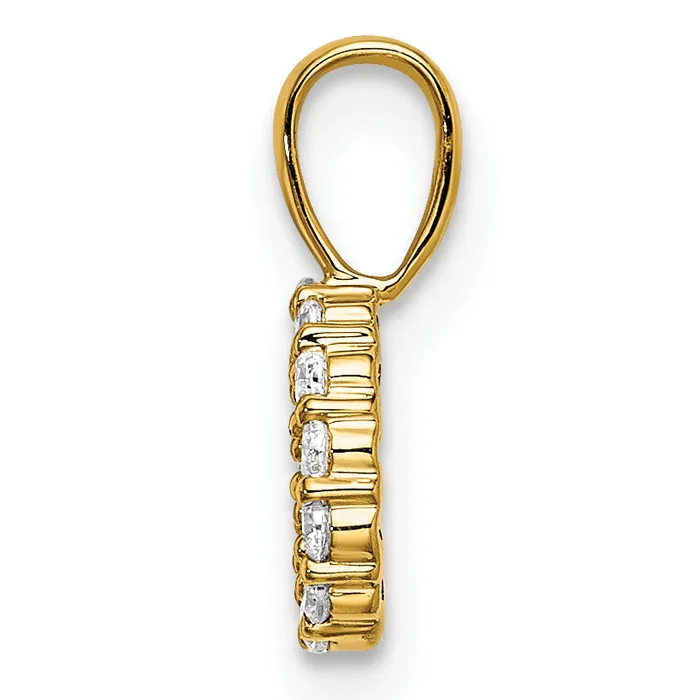 PreStyled Sets Goldia 14k Yellow Gold 18 Ct Lab Grown Diamond VSSI G Letter O Intitial Pendant