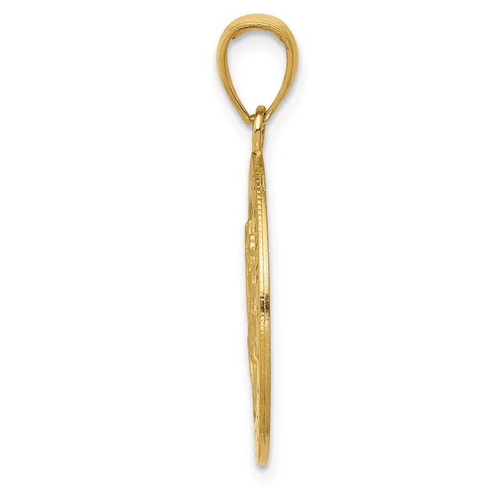 PreStyled Sets Goldia 14k Yellow Gold Saint Christopher Medal Pendant