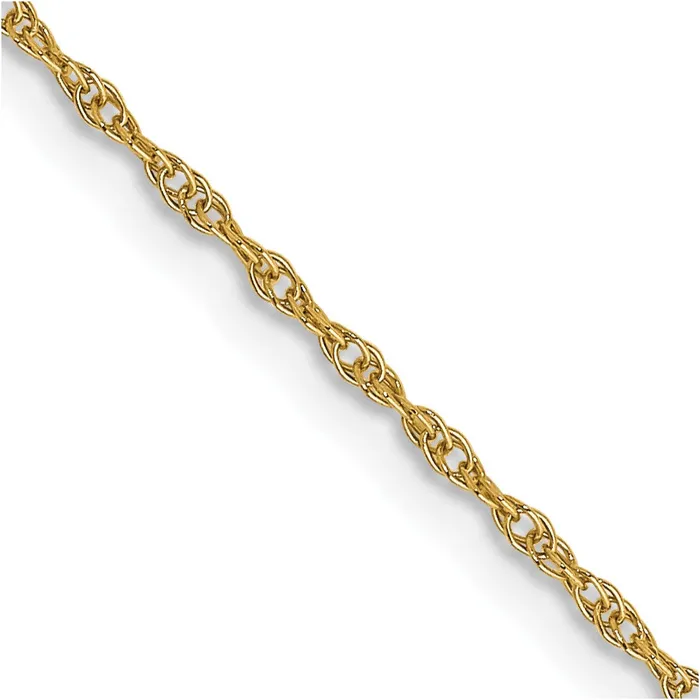 QGold Necklaces 14K Yellow Gold 18 inch Carded 95mm Cable Rope with Spring Ring Clasp Chain Necklace QGold Necklaces 14K Yellow Gold 18 inch Carded 95mm Cable Rope with Spring Ring Clasp Chain Necklace