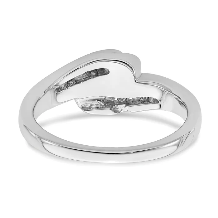 Rings 032ct CZ Solid Real 14k White Gold Peg Set Engagement Ring Goldia
