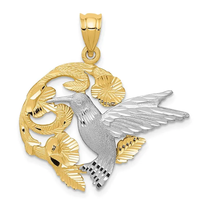 Rings 14k Twotone Gold Twotone Gold Hummingbird Charm Goldia