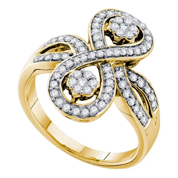 Rings gndatlanta 12CTWDiamond FLOWER RING