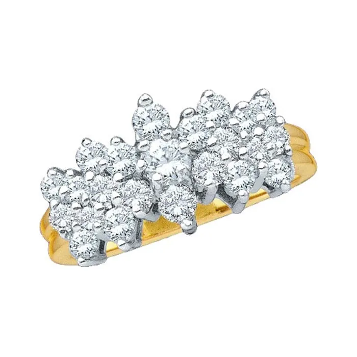 Rings gndatlanta 1 CTWDiamond CLUSTER GIFT RING