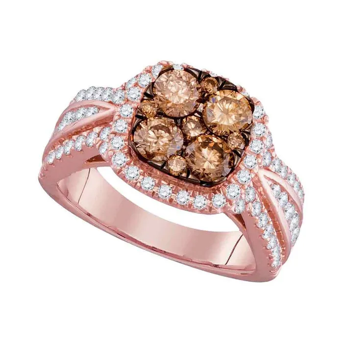Rings gndatlanta 2 CTWDiamond BROWN RING