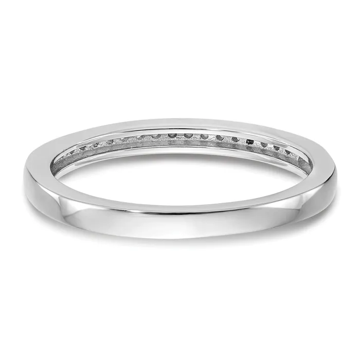 Rings Goldia 009ct CZ Solid Real 14K White Gold Wedding Band Ring