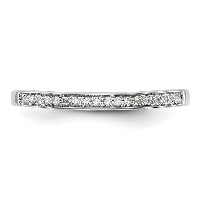 Rings Goldia 016ct CZ Solid Real 14k White Gold Set of 2 Wedding Wedding Band Ring