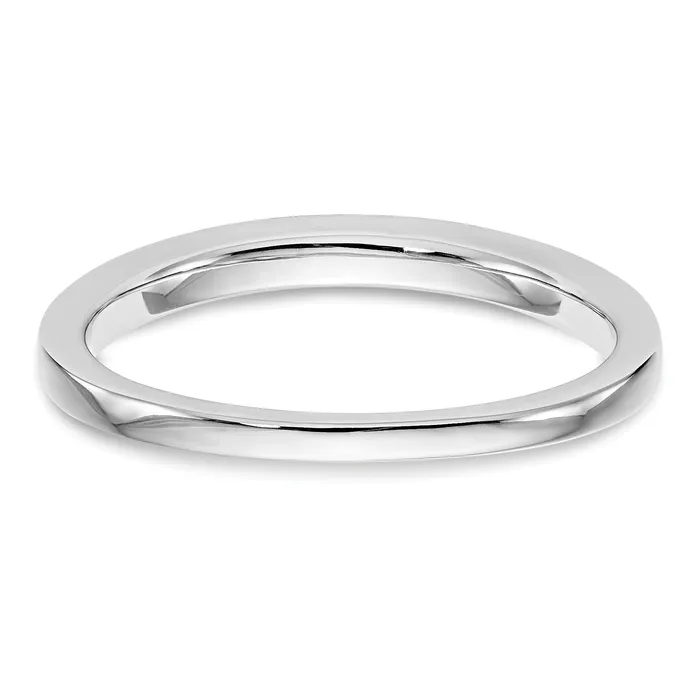 Rings Goldia 016ct CZ Solid Real 14k White Gold Set of 2 Wedding Wedding Band Ring