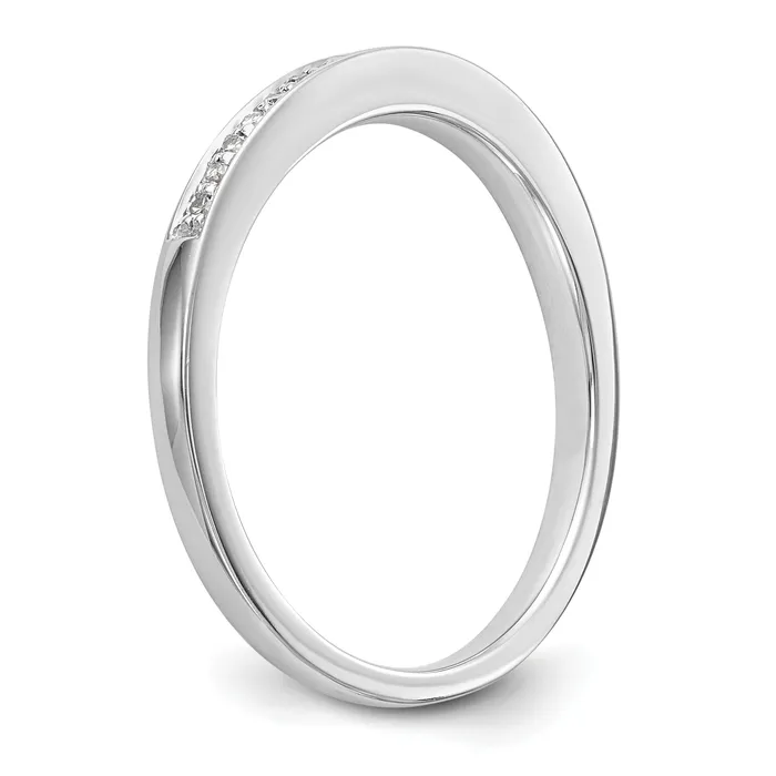 Rings Goldia 016ct CZ Solid Real 14k White Gold Set of 2 Wedding Wedding Band Ring