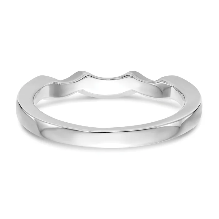 Rings Goldia 018ct CZ Solid Real 14K White Gold Wedding Wedding Band Ring