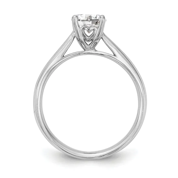 Rings Goldia 033ct CZ Solid Real 14k White Gold Solitaire Engagement Ring