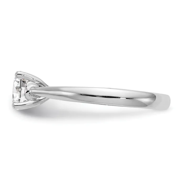 Rings Goldia 033ct CZ Solid Real 14k White Gold Solitaire Engagement Ring