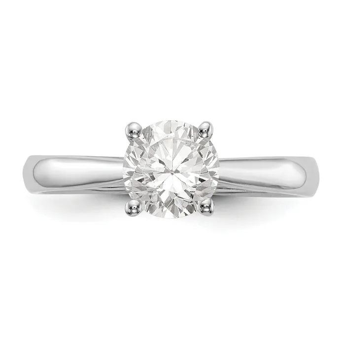 Rings Goldia 033ct CZ Solid Real 14k White Gold Solitaire Engagement Ring