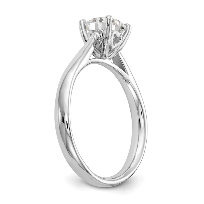 Rings Goldia 033ct CZ Solid Real 14k White Gold Solitaire Engagement Ring