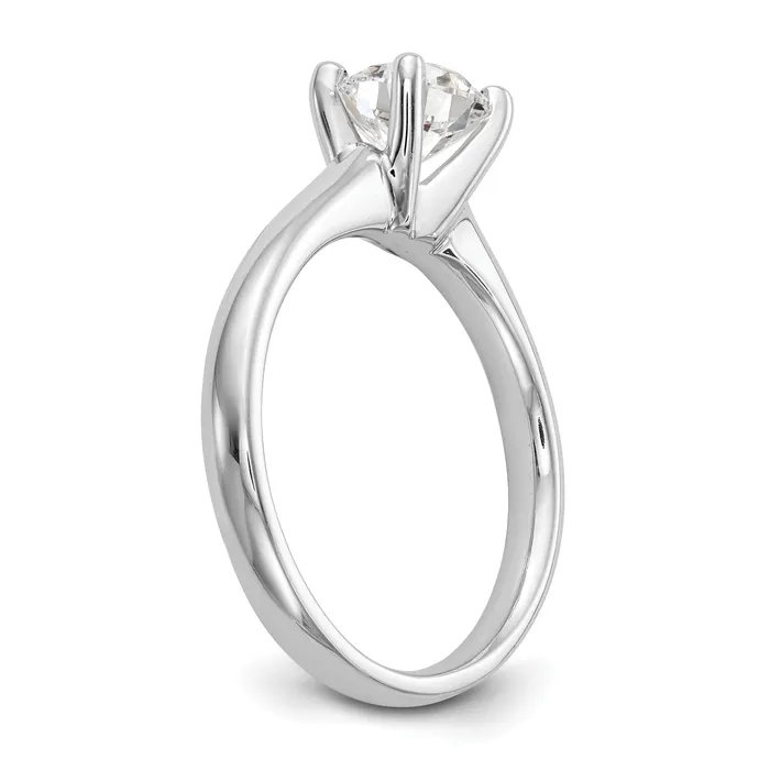 Rings Goldia 050ct CZ Solid Real 14k White Gold Solitaire Engagement Ring