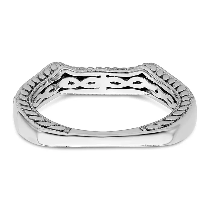 Rings Goldia 062ct CZ Solid Real 14k White Gold Wedding Wedding Band Ring