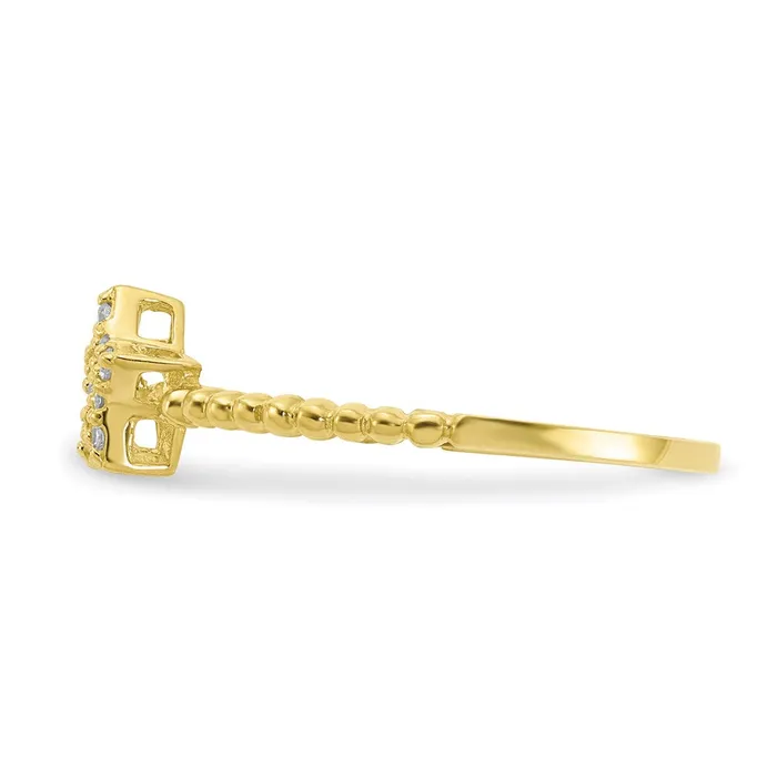 Rings Goldia 10K Yellow Gold Star CZ Ring