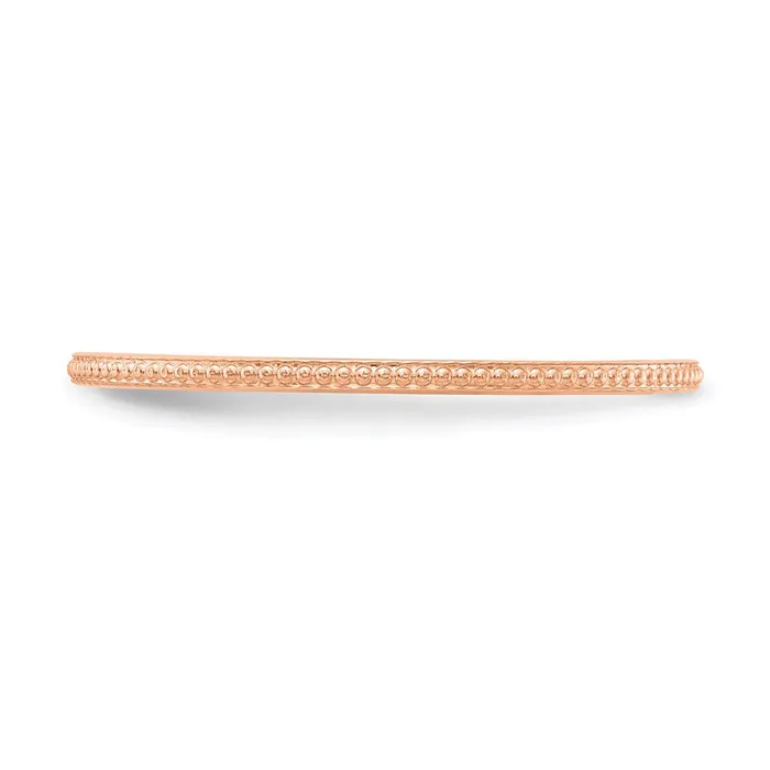 Rings Goldia 14K Rose Gold 12mm Bead Stackable Band