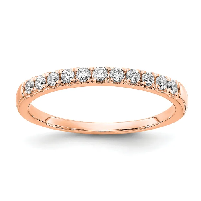 Rings Goldia 14k Rose Gold 14 Ct Lab Grown Diamond VSSI G Wedding Band Ring Rings Goldia 14k Rose Gold 14 Ct Lab Grown Diamond VSSI G Wedding Band Ring