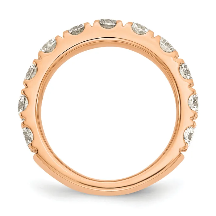 Rings Goldia 14k Rose Gold 2 Ct Lab Grown Diamond VSSI G Wedding Band Ring