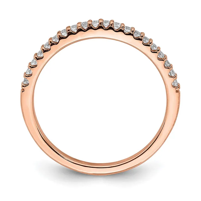 Rings Goldia 14K Rose Gold Real Diamond Band