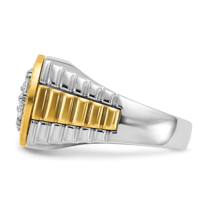Rings Goldia 14k Twotone Gold Mens Diamond Ring Mounting