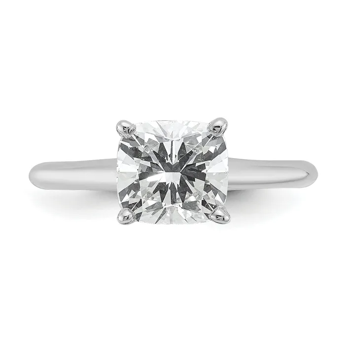 Rings Goldia 14k White Gold 2 Ct Certified Lab Grown Diamond VSSI G Cushion Solitare Engagement Ring