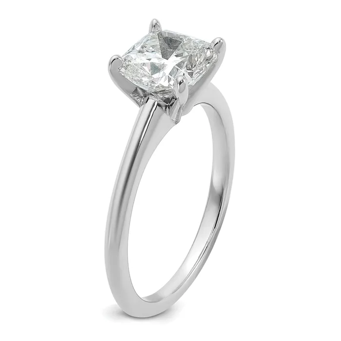 Rings Goldia 14k White Gold 2 Ct Certified Lab Grown Diamond VSSI G Cushion Solitare Engagement Ring