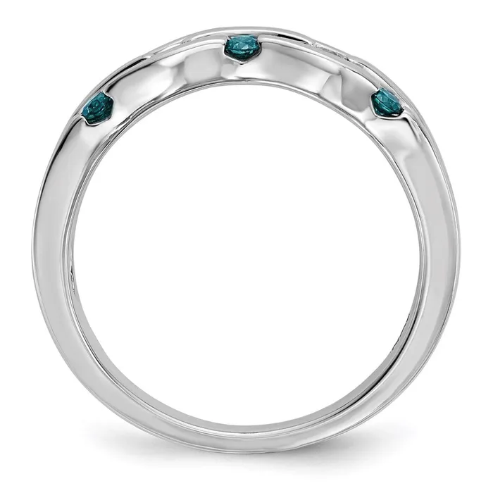 Rings Goldia 14k White Gold BlueWhite Real Diamond Ring
