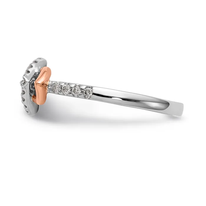 Rings Goldiacom 14K White Gold Diamond Peg Set Engagement Ring