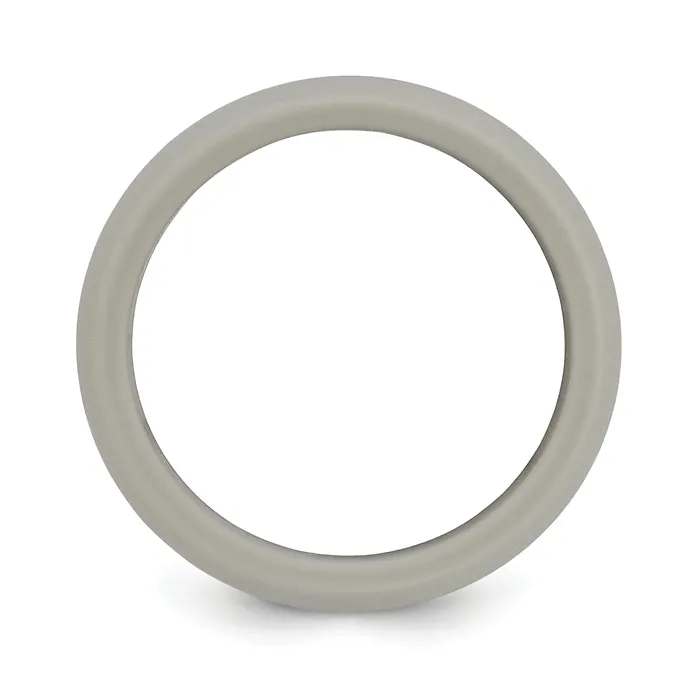 Rings Goldia Fashion Silicone Light Grey 87mm Domed Band Ring