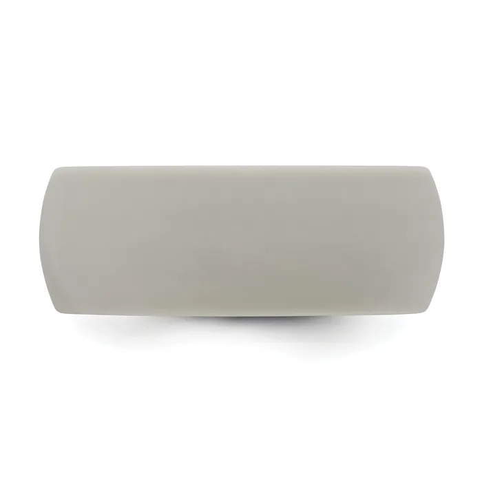 Rings Goldia Fashion Silicone Light Grey 87mm Domed Band Ring