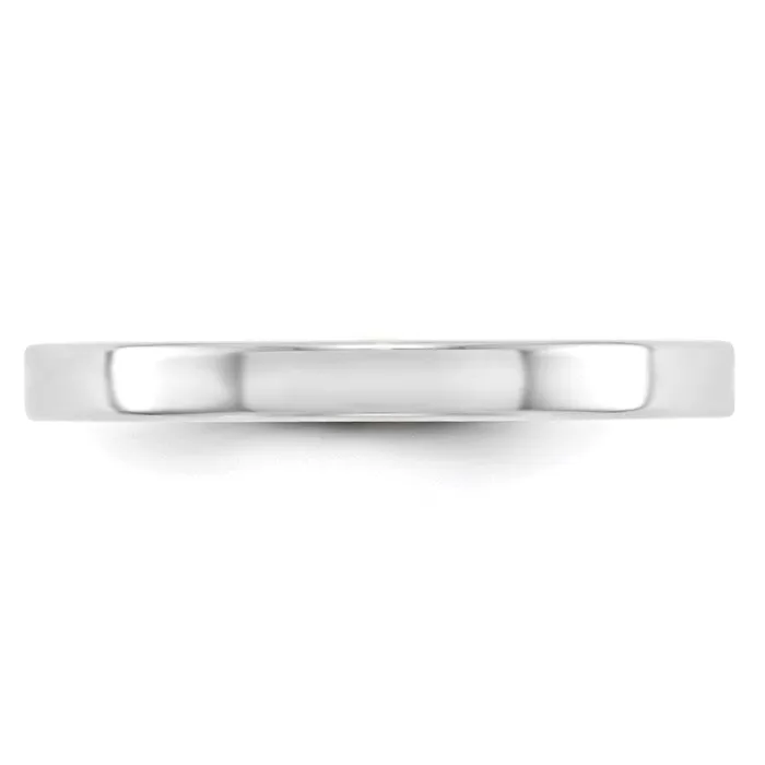 Rings Goldia Solid 10K White Gold 25mm Light Weight Flat MensWomens Wedding Band Ring Size 75 Rings Goldia Solid 10K White Gold 25mm Light Weight Flat MensWomens Wedding Band Ring Size 75