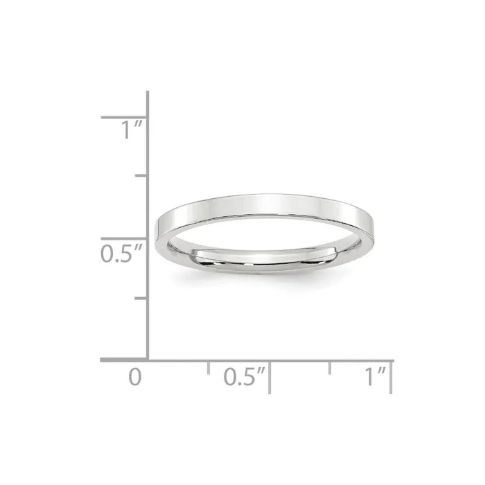Rings Goldia Solid 10K White Gold 25mm Standard Flat Comfort Fit MensWomens Wedding Band Ring Size 45 Rings Goldia Solid 10K White Gold 25mm Standard Flat Comfort Fit MensWomens Wedding Band Ring Size 45