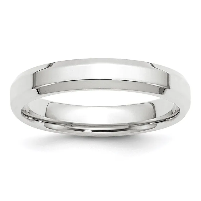 Rings Goldia Solid 10K White Gold 4mm Bevel Edge Comfort Fit MensWomens Wedding Band Ring Size 55 Rings Goldia Solid 10K White Gold 4mm Bevel Edge Comfort Fit MensWomens Wedding Band Ring Size 55