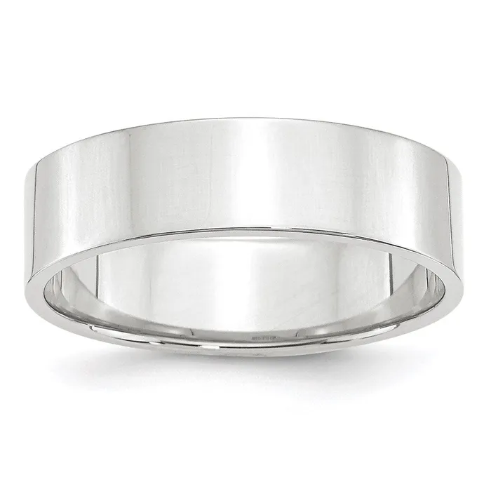 Rings Goldia Solid 10K White Gold 6mm Light Weight Flat MensWomens Wedding Band Ring Size 5 Rings Goldia Solid 10K White Gold 6mm Light Weight Flat MensWomens Wedding Band Ring Size 5
