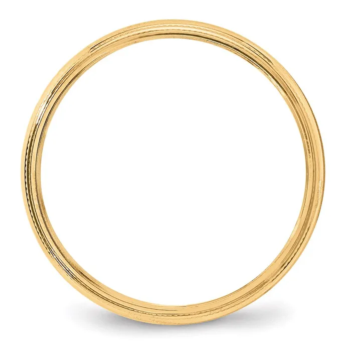 Rings Goldia Solid 10K Yellow Gold 4mm Light Weight Milgrain Half Round MensWomens Wedding Band Ring Size 13 Rings Goldia Solid 10K Yellow Gold 4mm Light Weight Milgrain Half Round MensWomens Wedding Band Ring Size 13