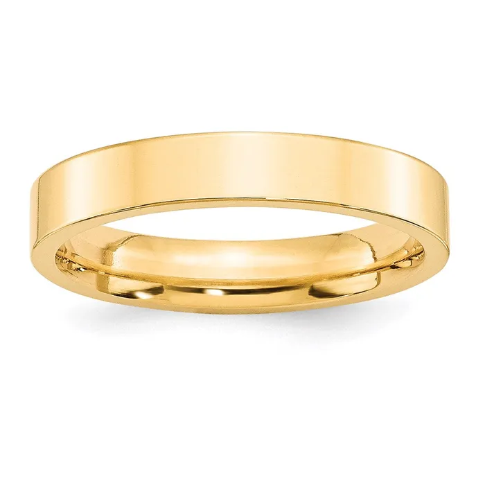 Rings Goldia Solid 10K Yellow Gold 4mm Standard Flat Comfort Fit MensWomens Wedding Band Ring Size 45 Rings Goldia Solid 10K Yellow Gold 4mm Standard Flat Comfort Fit MensWomens Wedding Band Ring Size 45